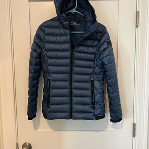 CMP Blue Puffer Jacket with Hood